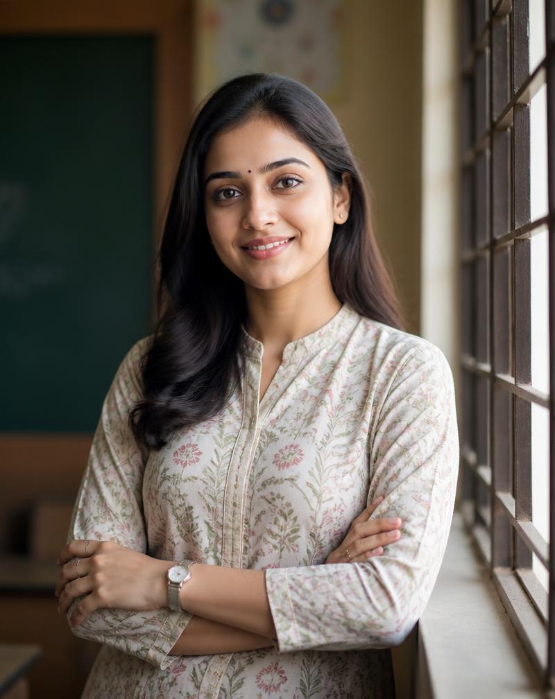 Portrait of the primary school coordinator of SEM CBSE School